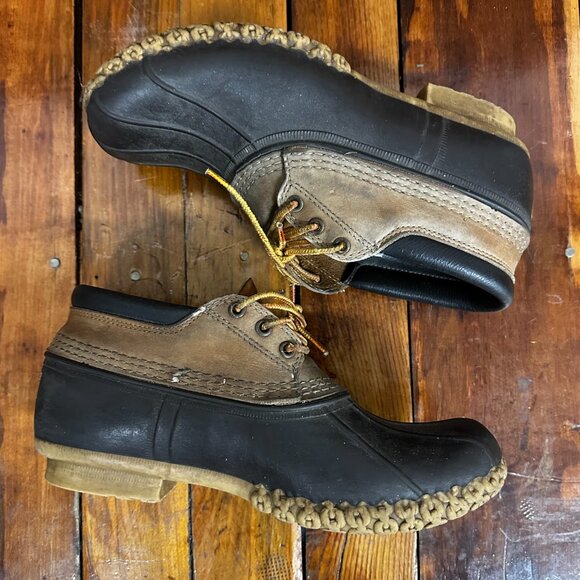 VTG LL Bean Bean Boots, Rubber Mocs Size 9 (G) - Picture 4 of 9